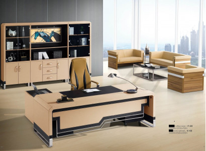 Büro Miwwel Set Ecke Schreibtisch Aktenschaf Designer modern Miwwel