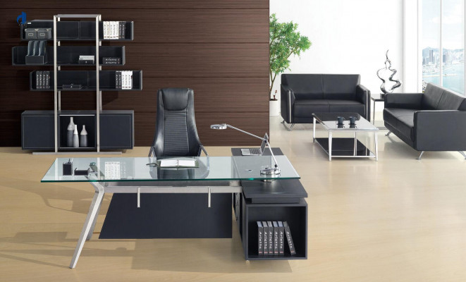 Büro Miwwel Set Schreifdësch Akteschaf Designer Wandregal modern