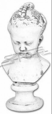 Büstekand antiken Stil Althertum 43cm Steefigur Skulptur Skulpturen