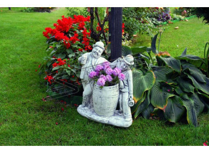 Charlie Chaplin Blummekueder Planzkueder Dekoratioun Figur Blummendëppen