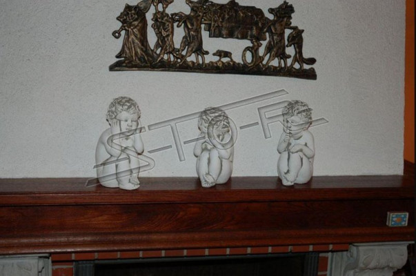Dekor Grabschmuck Gräifsteendekoratioun Figur Engel Skulptur Gott Helleg