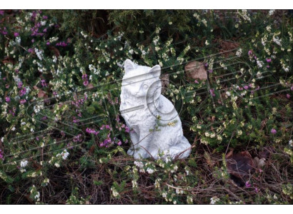 Dekorativ Gaart Dekoratioun Kaz Terrass Figuren Steen Figur Statuett