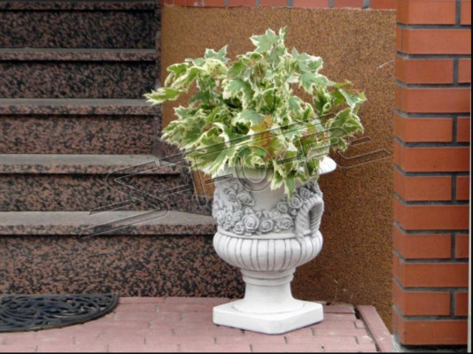 Design Blummendëppen Dekor Top Planz Kübel Gefäß Figur Tëppler Gesiicht Skulptur