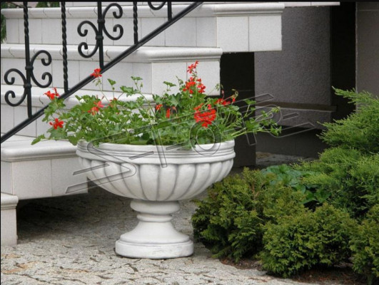 Design Blumentopf Top Planz Deko Kübel Gefäß Töpfe Figur Gesicht Skulptur