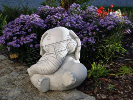 Design Figur Elefant Skulptur Figuren Skulpturen Statuen Wäiss Karikatur Statue
