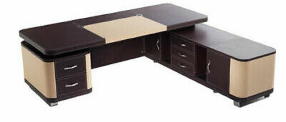 Design Luxus Miwwel 2-Deeler Büro Set Schreifdësch Dossiereschaf Schaf