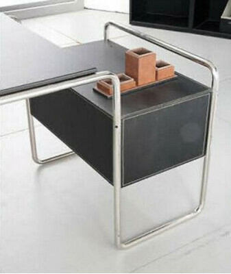 Design Luxus Miwwel 3-Deeler, Büroset Schreifdësch an 2x Akteschaf
