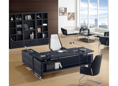 Design Luxus Miwwelen Büro Set Eckschemaff Akteschaf Schief 2tlg.
