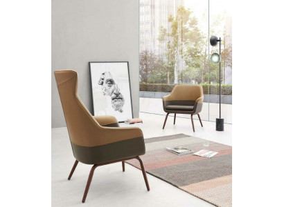 Design-Ohrensessel Iesszëmmer Leendstull Relax Polstersëtz Still Büro