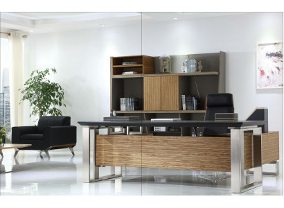 Designer Büro Aarbechtszëmmer Set Regal Schaf Dësch Komplett Set Miwwelen