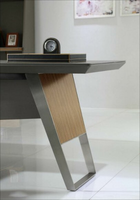 Designer Büro Aarbechtszëmmer Set Sessell Dësch Komplett Set Miwwelen 2 Stéck