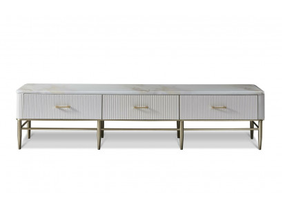Designer-Kommod Anrichte Low Board Säitenschaf Wunnzëmmer Dekor Regal