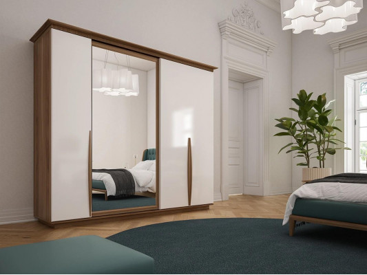 Schaf Luxus Schlofzëmmer Kleederschaf Modern Holz Miwwel Design Neit