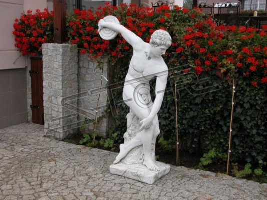 Diskobolos Statue Olympia Figur Gaart Dekoratioun Figuren Skulptur