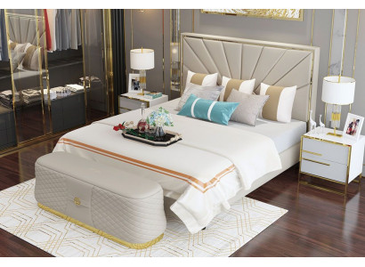 Bett Better Këssen Duebel Bestietnes Hotel Luxus Lieder Modern Designer Schlofzëmmer