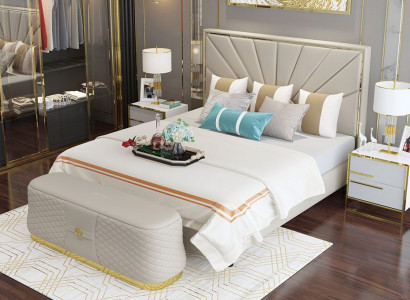 Bett Better Këssen Duebel Bestietnes Hotel Luxus Lieder Modern Designer Schlofzëmmer