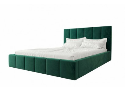 Doppelbett Luxus Samett Stoff Bett schlofzëmmer Design 160x200cm