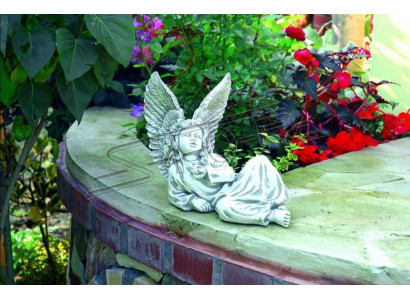 Engel 27cm Skulptur Design Figur Statue Gaart Figuren Dekorativ Statuen
