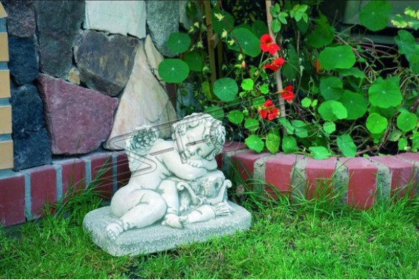 Engel Kanner Skulptur Design Figur Statue Gaart Figuren Statuen