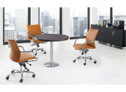 Iessdësch Ronn Openthaltsraum Dëscher Modern Büro Konferenzdësch Kaffi