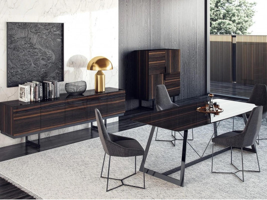 Iesszëmmer Set 7tlg Luxus Iessdësch 4x Still Design Kommode Sideboard Nei