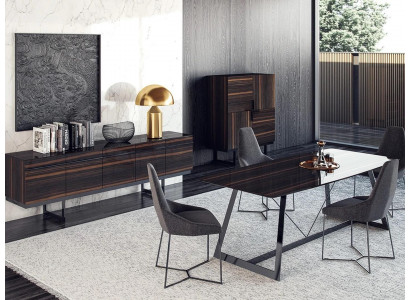Iesszëmmer Set 7tlg Luxus Iessdësch 4x Still Design Kommode Sideboard Nei