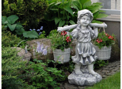 Figur Blummekübel Planz Dekoratioun Kübel Blummendëpper Dekor Figur Gaart