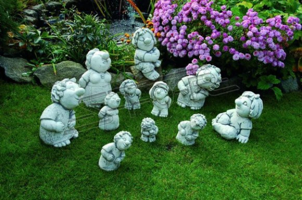 Figur Blummekübel Planz Kübel Dekoratioun Figur Blummepotten Dekor Gaart