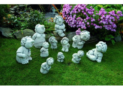 Figur Blummekübel Planz Kübel Dekoratioun Figur Blummepotten Dekor Gaart