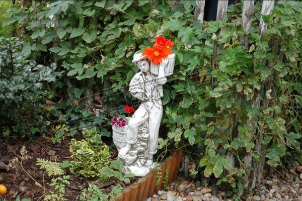 Figur Blumendëppen Wäiss Planzen Dëppen Dekoratioun Figur Blumenedëpper Gaart