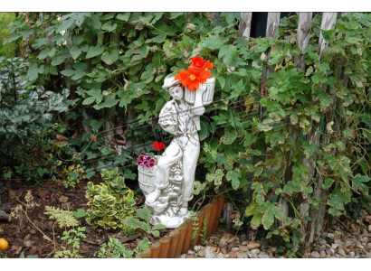 Figur Blumendëppen Wäiss Planzen Dëppen Dekoratioun Figur Blumenedëpper Gaart