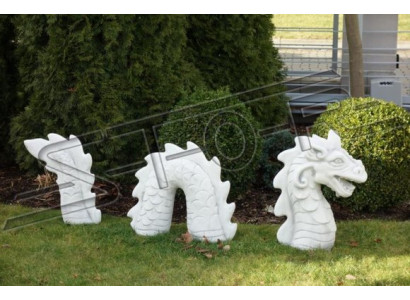 Figur Schlaang Dräikapp Gaart Statu Skulptur Skulpturen Figuren
