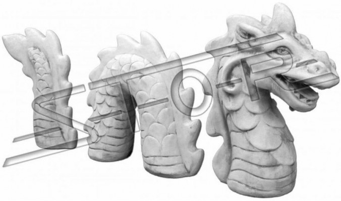 Figur Schlaang Dräikapp Gaart Statu Skulptur Skulpturen Figuren