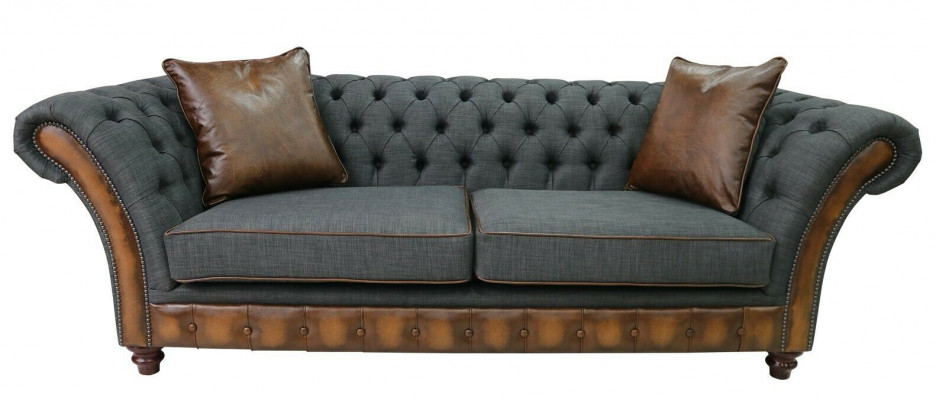 Modern Chesterfield Canapé - Luxus Designer Canapé - Stil Miwwelen