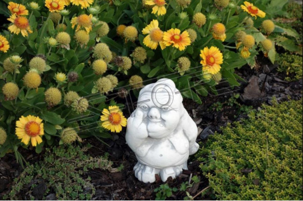 Figur Statue Gaart Dekoratioun Deko Sténkefanger Mëttelfanger Wäiss Statuen