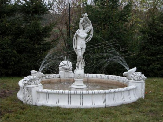 Skulptur XXL Gaart Figur Waasser Sail Skulptur Statuen