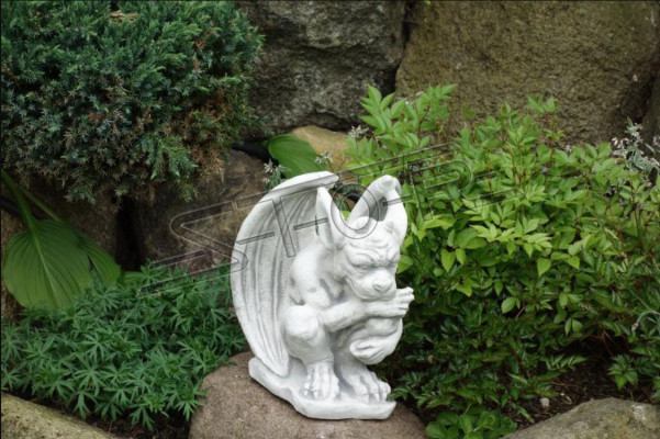 Figur Däiwel Gaart Drak Statu Skulptur Skulpturen Figuren