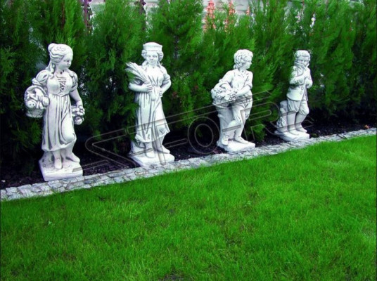 Damm 80cm Skulptur Design Figur Statue Gaart Figuren Dekorativ Statuen
