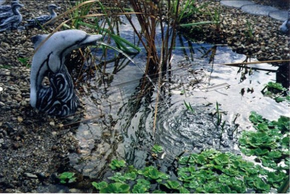 Gaart Dekor Delfin Statu Skulptur Figuren Skulpturen Designer