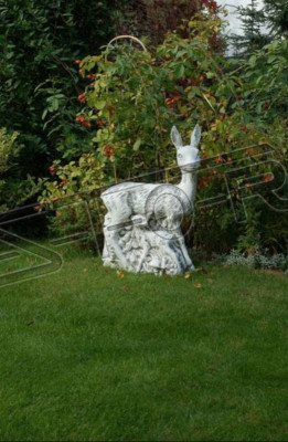 Gaartendeko Hirsch Statu Skulptur Figuren Skulpturen Designer Figur