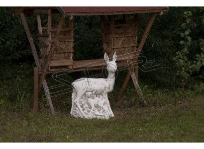 Gaartendeko Hirsch Statu Skulptur Figuren Skulpturen Designer Figur