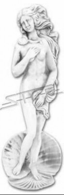 Gartendekoratioun 58cm Venus Terrass Steefigur Figuren Deko