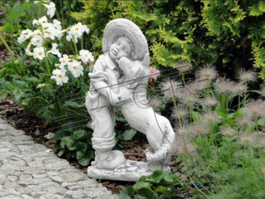 Gaartendekoratioun 63cm Statu Skulptur Figuren Skulpturen Designer