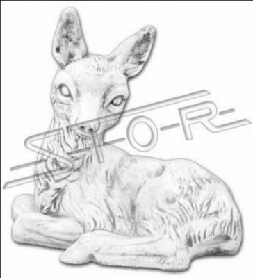 Garten Dekoratioun Bambi Statu Skulptur Figuren Skulpturen Designer