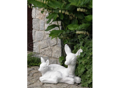Gaarten Dekoratioun Bambi Terrass Steen Figuren Figur Dekorativ Statue