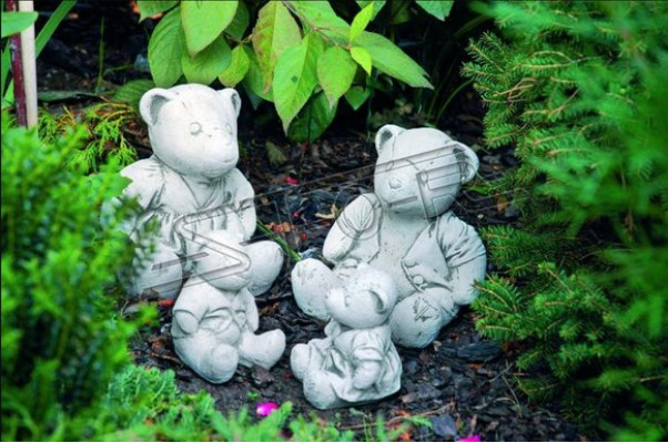 Gaart Dekoratioun Bär Terrass Steen Figuren Natur Figur Dekorativ Statuette