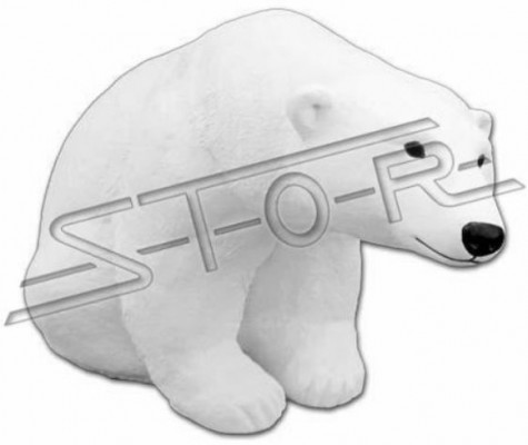 Gaart Dekoratioun Eisbier Statue Skulptur Figuren Skulpturen Designer