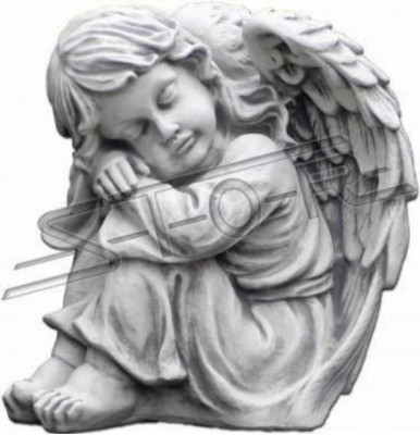 Gaarddekoratioun Engel Statue Skulptur Figuren Skulpturen