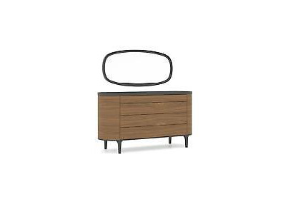 Kommode mat Spigel Design Luxus Schaf Modern Stil Schlofkummer Miwwelen Nei