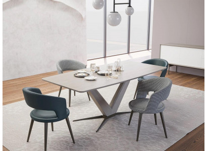 Komplett Iessdësch Set Still Iesszëmmer Ariichtung Design Modern Miwwelen